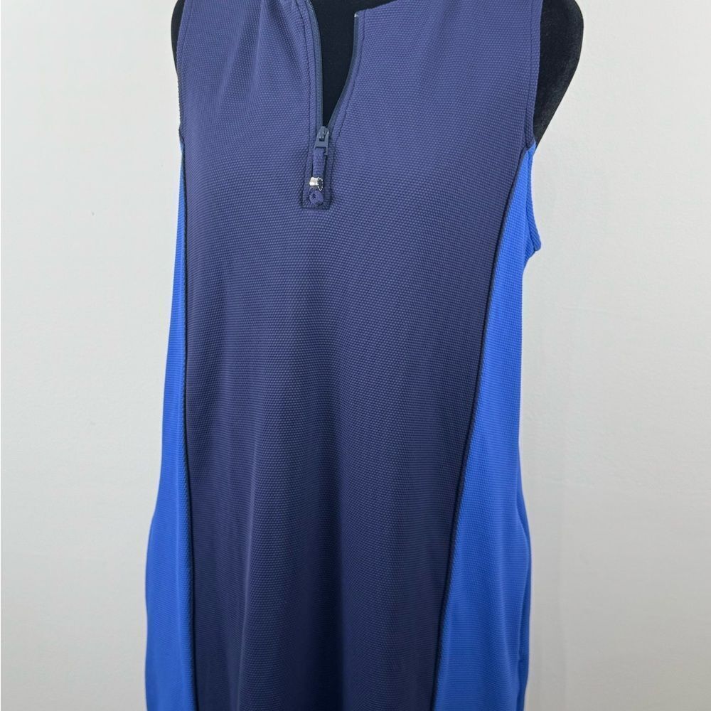 Tommy Bahama Island Cays Colorblock Dress Women’s Medium Two Color Blue